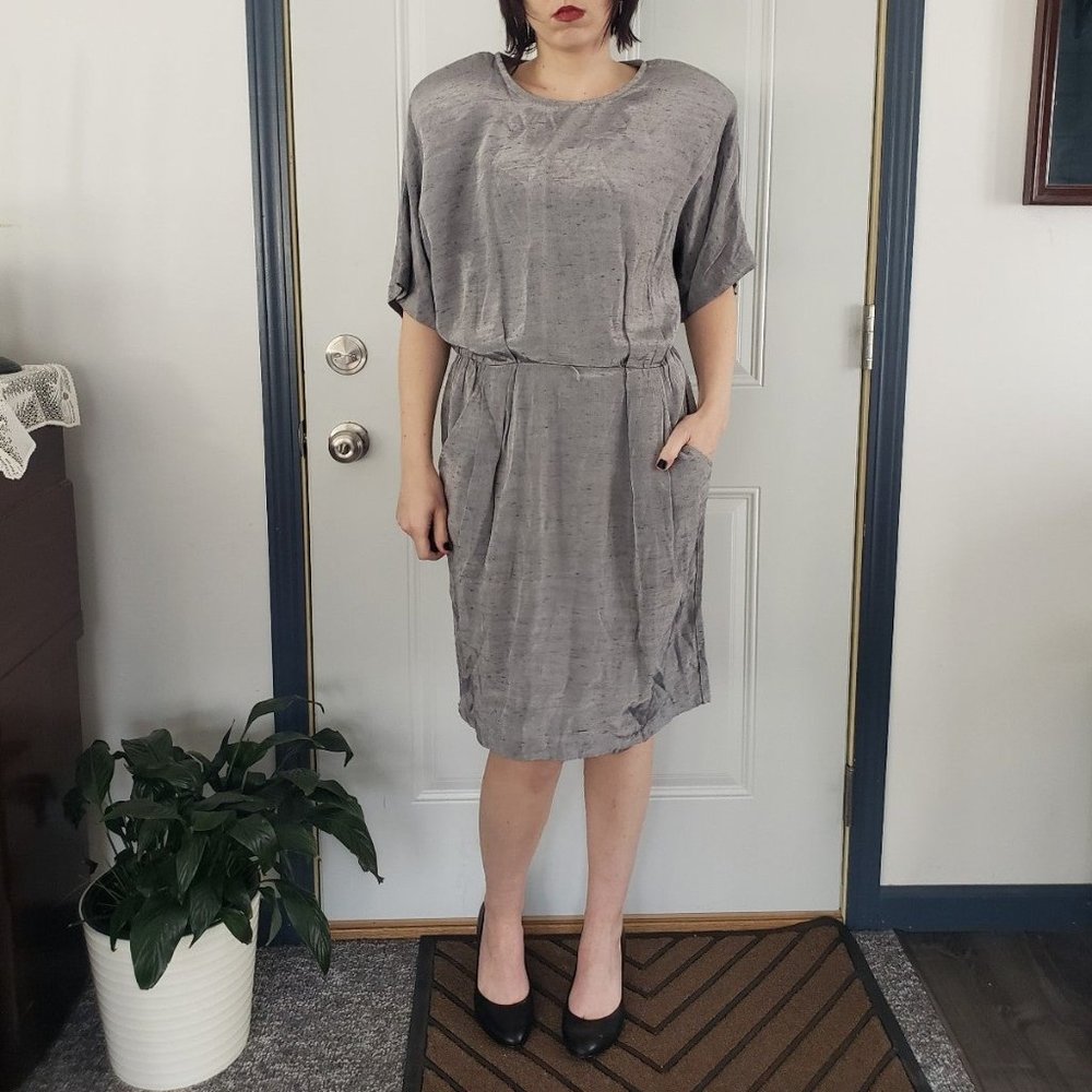 80s‎ Silver Day Dress